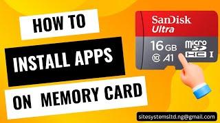 HOW INSTALL APPS TO EXTERNAL MEMORY CARD