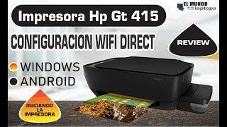 Impresora HP Ink Tank 415 configuracion Wifi direct Review Setup