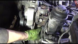 How to replace the gasket to the heat exchanger and oil filter housing  BMW M47 engine X3 E83.