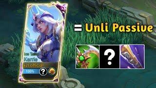 KARRIE ABUSING TOO MUCH PASSIVE!! UNLI PASSIVE BUILD | MLBB