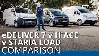 LDV eDeliver 7 v Toyota HiAce v Hyundai Staria Load | Can a new electric van usurp the diesel kings?