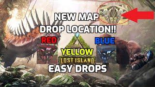 Lost Island EASY Yellow Drop Location Where To Find Loot Crates Lost Island Ark Guide Red Drop Blue