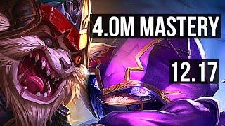 KLED vs KENNEN (TOP) | 4.0M mastery, 2100+ games, 1/2/13 | EUW Diamond | 12.17