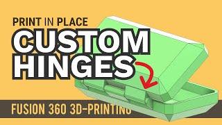 How to Design 3D Printable Hinge | Fusion 360 Tutorial