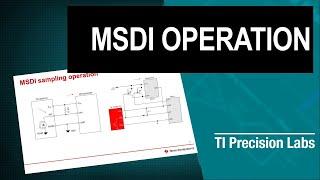 MSDI operation