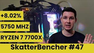 Ryzen 7 7700X Undervolt & Overclock to 5747 MHz With Crosshair X670E Extreme | SkatterBencher #47