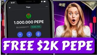 NO GAS FEE NEEDED -- CLAIM PEPE AIRDROP TO TRUST WALLET WITH INSTANT PAYMENT