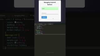 How To Create Naughty Submit Button  #design #frontend #coding  #vscode