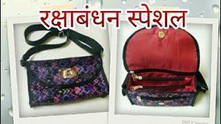 DIY : Mini Crossbody Bag With Many Pockets Tutorial By Anamika Mishra.....