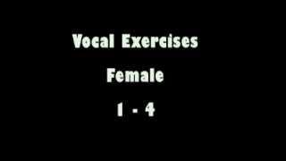 Vocal Exercises Female 1-4