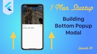 (Ep 39) Adding a Bottom Sheet Popup Modal in Flutter