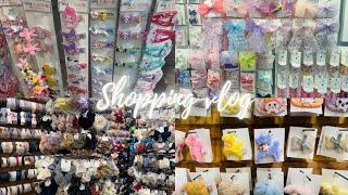 Shopping  in korea vlog  hair accessories haul  ️