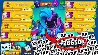 I Got 28650 XP With DJ 3.M.Z NONSTOP!  LUCKY Brawl Pass Opening!  Brawl Stars