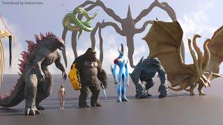 Kaiju Size Comparison 3D | 3d Animation Size Comparison