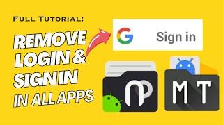 How to Remove Login or Sign-In page from Any App | Latest MT Manager Trick