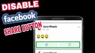 HOW TO DISABLE FACEBOOK SHARE BUTTON | TAGALOG TUTORIAL