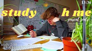 LIVE | 10-HOUR study with me Part 1  rain sounds & pomodoro timer 60 & 10