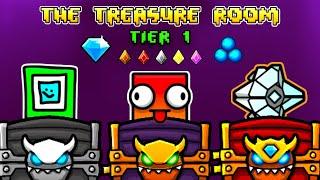 OPENING ALL NEW 2.2 CHESTS | The Treasure Room - Tier 1 (Geometry Dash)