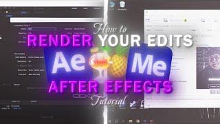 How to RENDER EDITS | After Effects + Handbrake TUTORIAL
