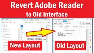 Enable | Disable New Acrobat | How To Switch from New Adobe Acrobat Reader to Old | PDF Reader Old