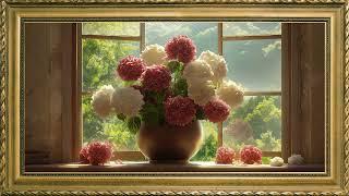 TIMELESS HYDRANGEAS FRAME TV ART | TV SCREENSAVER WALLPAPER BACKGROUND | 4K |