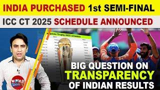 ICC finally announced Champions Trophy 2025 schedule | Big question on India’ semi-final