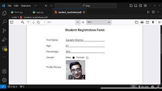 Master ReportLab in Python to Build Student Marksheet PDFs with Form Fields and Image Full Tutorial