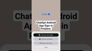 SignIn Problem In ChatGPT Android App | ChatGPT Android App #shorts #chatgpt #chatgpt4 #ai #technews