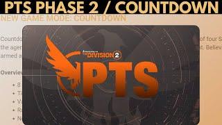 The Division 2 - PTS PHASE 2/NEW EXOTICS/GEAR + COUNTDOWN GP