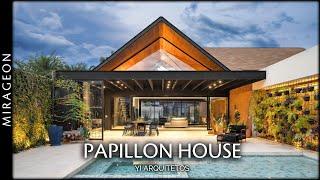 Contemporary House with a Large Four-Sided Roof | Papillon House