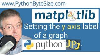 Setting the y axis label of a matplotlib pyplot graph