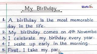 10 Lines On My Birthday In English || Birthday Essay Writing In English ||