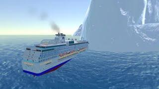 Cruise ship collision with iceberg || Cruise ship handling