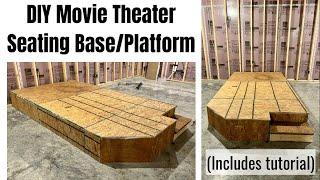 Finishing Basement #4: How to Build a Movie Theater Seating Platform/Riser!