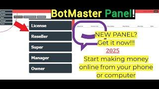 Botmaster Panel 2025 generate unlimited owners,managers,super,reseller,licenser Botmaster DX