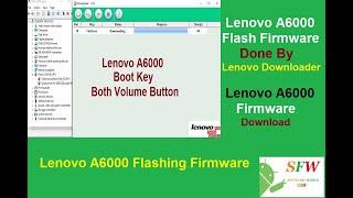 Lenovo A6000 Flashing Firmware