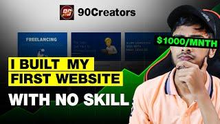 How I built my Website without any skill and making 1000 dollars