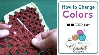 Beginners: Change Colors in Crochet Granny Square