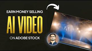 How to earn money on Adobe stock selling AI videos | My Video sale