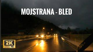 Driving Through Slovenia in Rain: Mojstrana to Bled | 2K Scenic Drive at Sunset