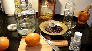 הכנת ליקר תפוז קפה - ליקר 44 Liquor על בסיס וודקה, כהל או תזקיק ביתי