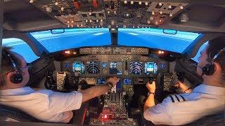 Boeing 737-800 Rejected Takeoff (Engine Fire) & Evacuation | MCC Training at Simtech | Cockpit View