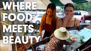 PRETTY Vendors & DELICIOUS Food: Khlong Lat Mayom Floating Market Experience! | Thailand Street Food