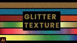 How to Make Glitter Texture Effect in Adobe Illustrator | Glitter Effect in Illustrator