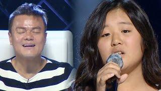 Yoo Jei's Sister Yoo Jiny Singing 'When We Were Young' 《KPOP STAR 6》 EP01