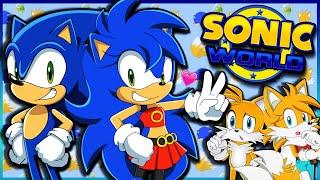 Sonic and Sonica Play Sonic World (FT Tails and Tailsko) - Female Sonic !