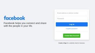 Facebook Login Page Design using HTML CSS | Maruf Sarker