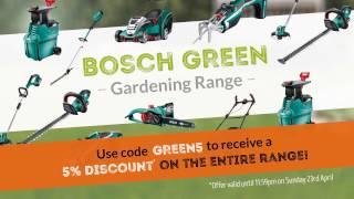 Bosch Green Gardening Range - 5% OFF This Easter at Powertool World