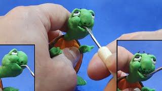 Making Cecil Turtule from plasticine | tutorial | Polymer Clay