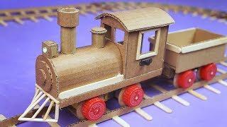 AMAZING ELETRIC TRAIN MADE WITH DC MOTOR AND CARDBOARD